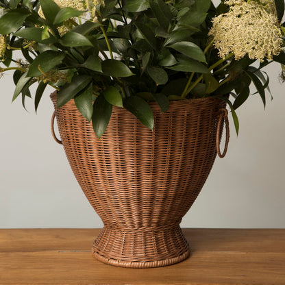 Vase en rotin Ornella marron