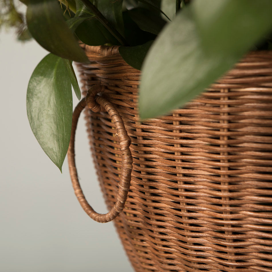 Vase en rotin Ornella marron