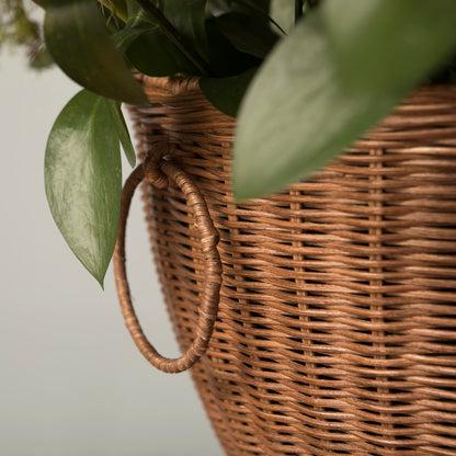 Vase en rotin Ornella marron