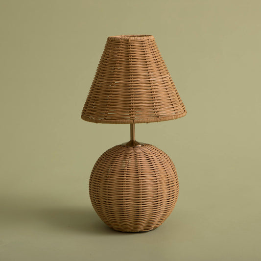 Rattan Ball Portable Lamp
