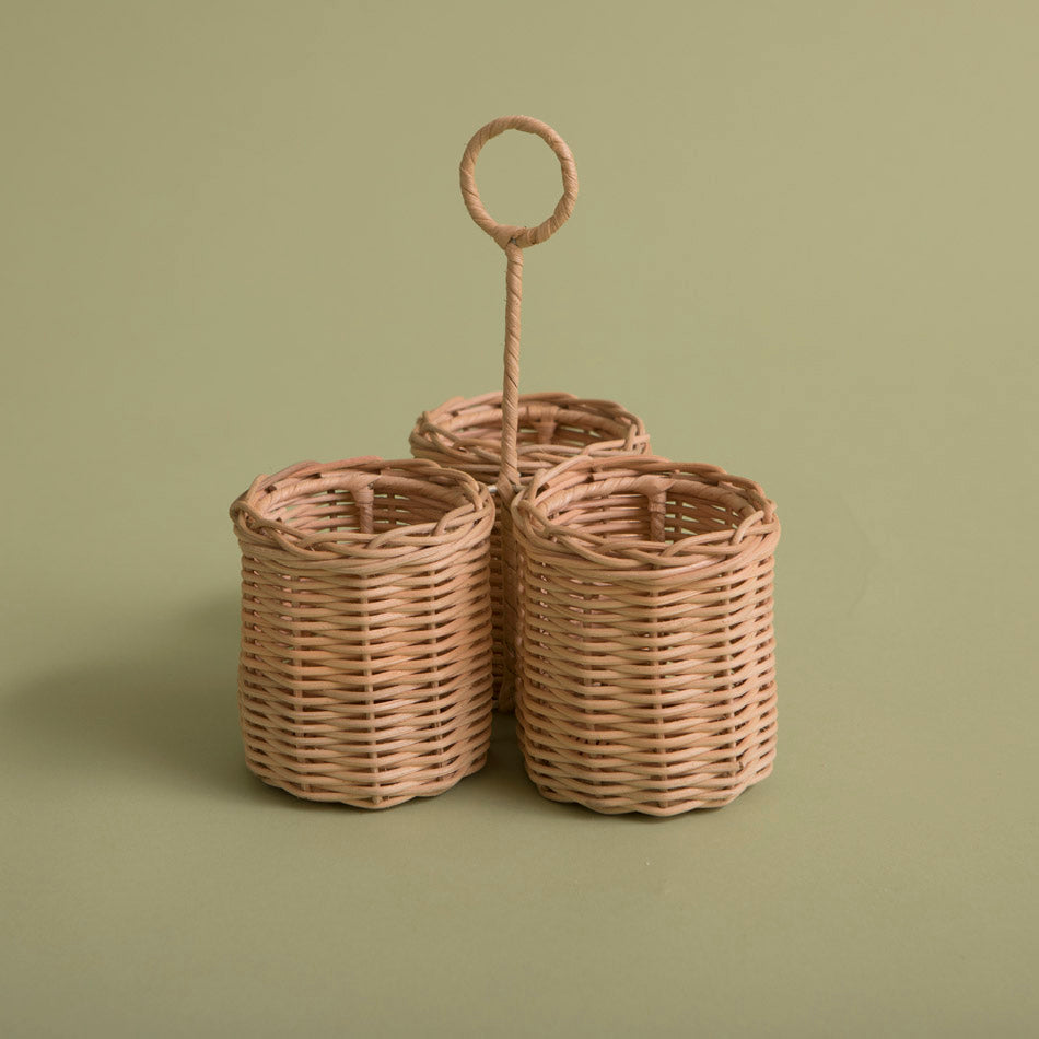 Rattan Cutlery Caddy