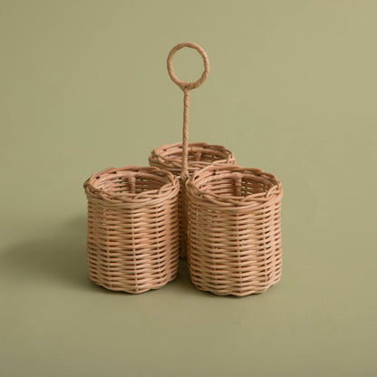 Rattan Cutlery Caddy
