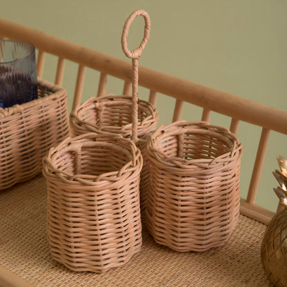 Rattan Cutlery Caddy