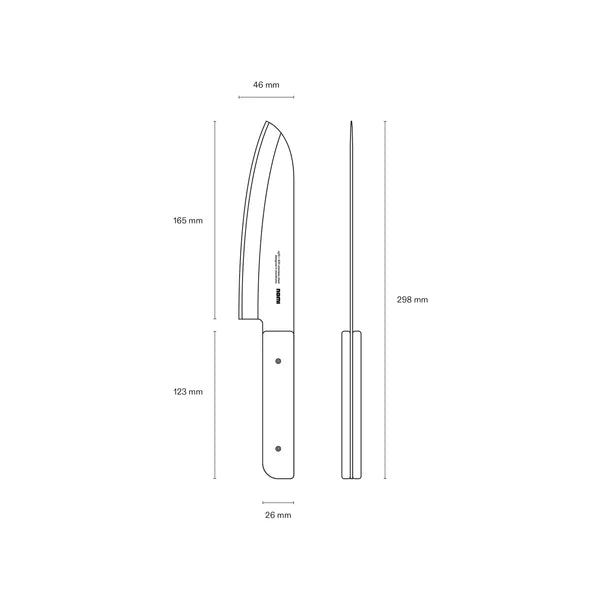 Nomi Santoku Messer Mandarine