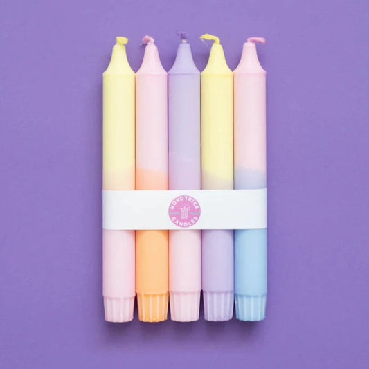 Kerzen Pastell Party Mix 5-teilig