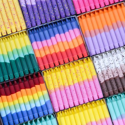 Candles Yellow & Pink Confetti 5-p