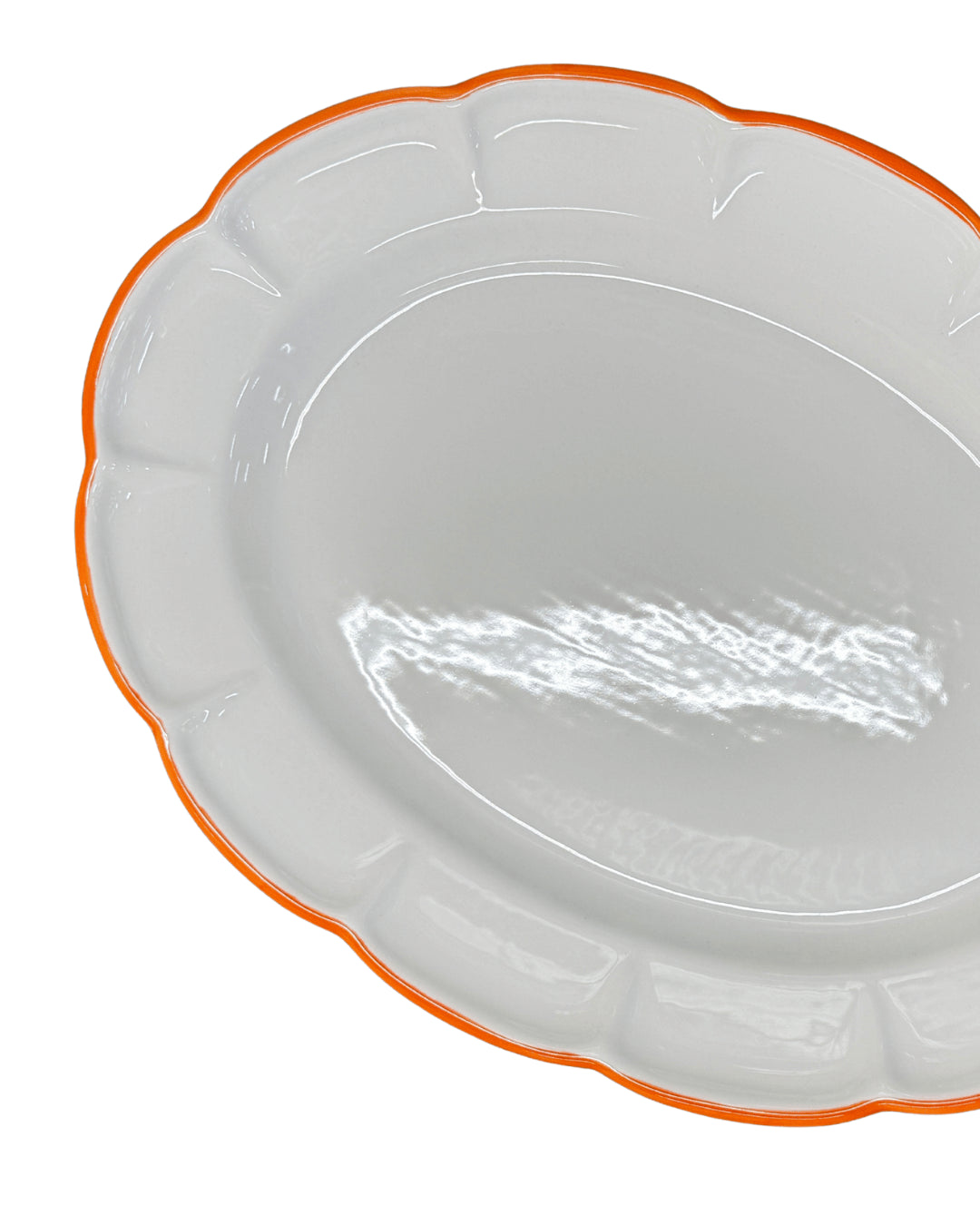 Oval Tray Orange Line