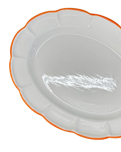 Oval Tray Orange Line