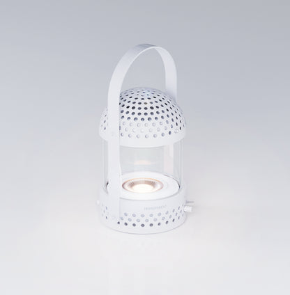 Transparenter Lautsprecher, weiß