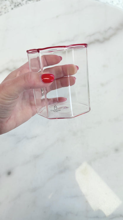 Octave Water Glass Red