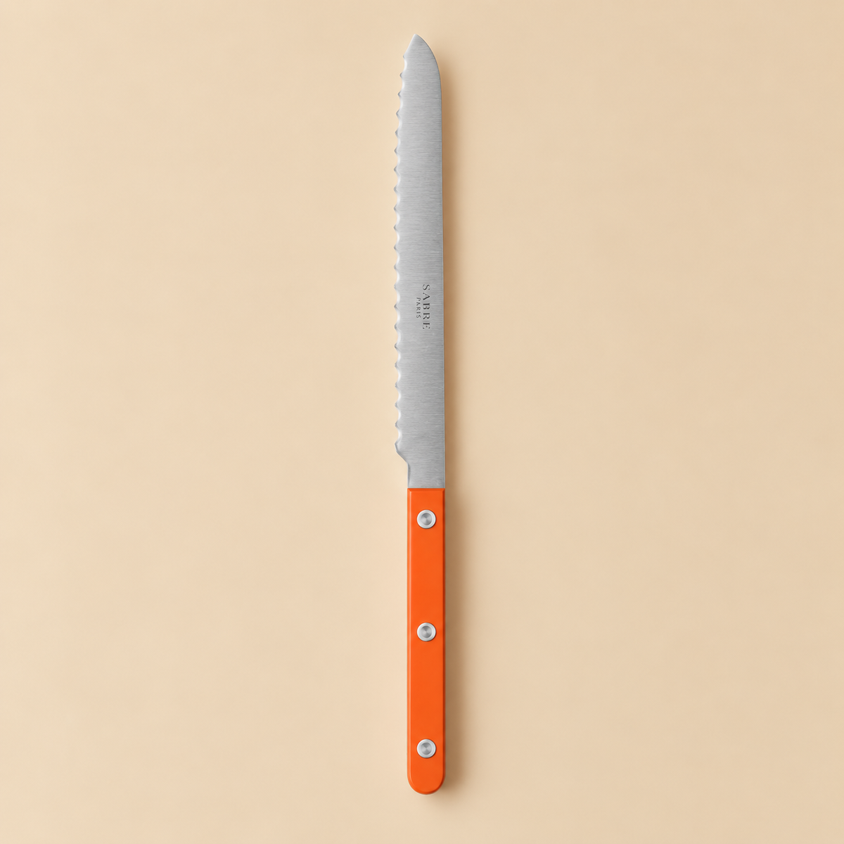 Sabre Paris Vintage Bread Knife Orange