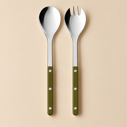 Sabre Paris Salad Cutlery Set Fern Green