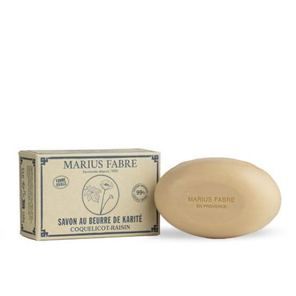 Marius Fabre Poppy & Grape Scented Soap with Shea Butter 150 g