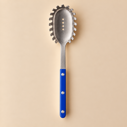 Cuillère à spaghetti vintage Sabre Paris bleue