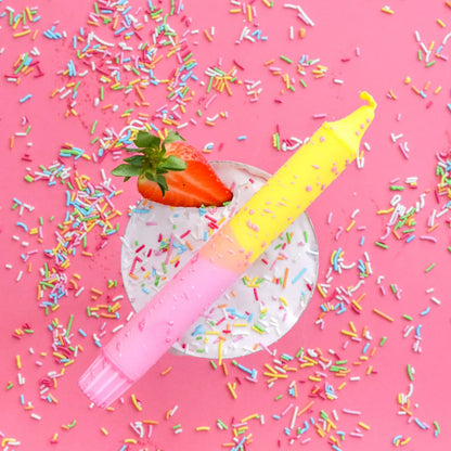 Candles Yellow & Pink Confetti 5-p