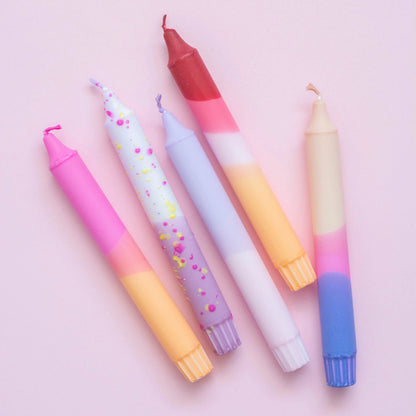 Kerzen Pastell Party Sonnenuntergang Mix 5-teilig