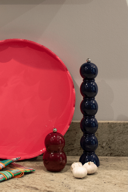 Scalloped Round Medium Tray Watermelon