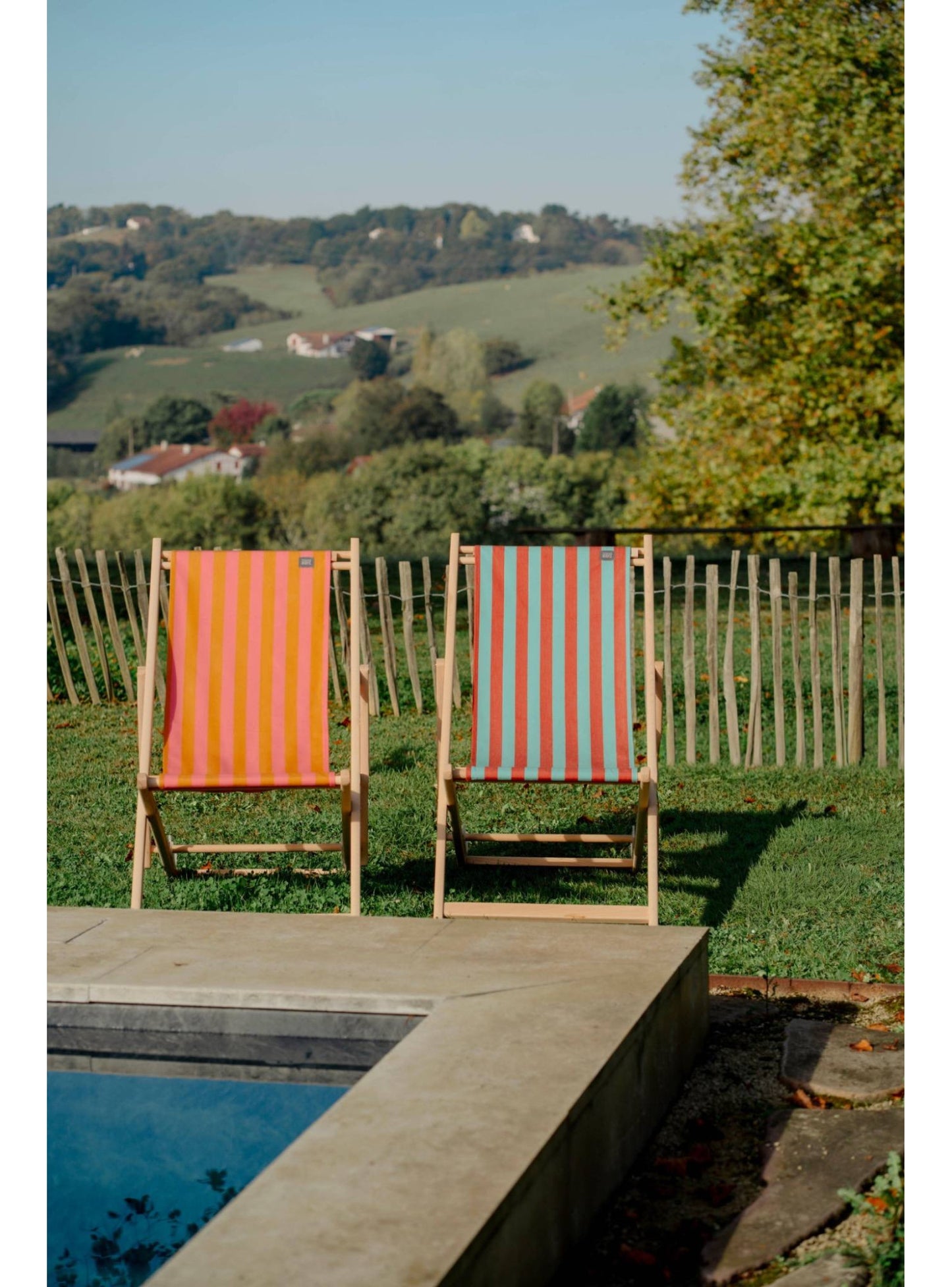 Deckchair wood Hendaye