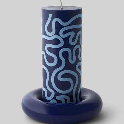 BOB Candle Holder Large Dark Blue